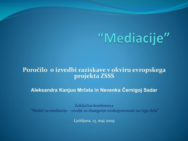 mediacije