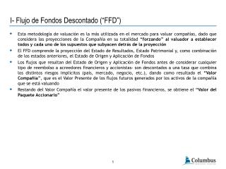 i flujo de fondos descontado ffd