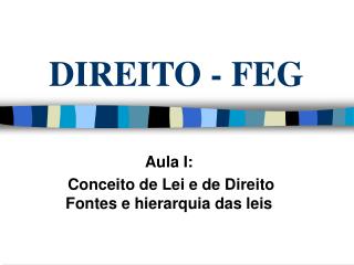 direito feg