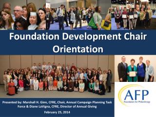 Foundation Development Chair Orientation