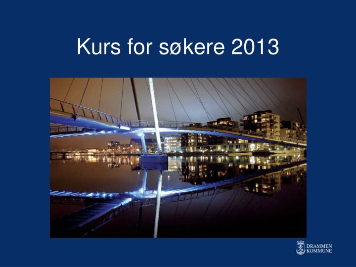 kurs for s kere 2013