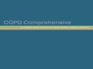 COPD: Spirometry
