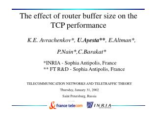 The effect of router buffer size on the TCP performance