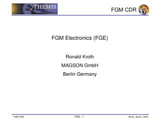 FGM C DR