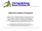 Reference Software Framework - slide 1
