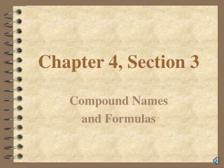 Chapter 4, Section 3