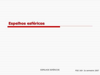 espelhos esf ricos