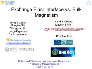 Exchange Bias: Interface vs. Bulk Magnetism