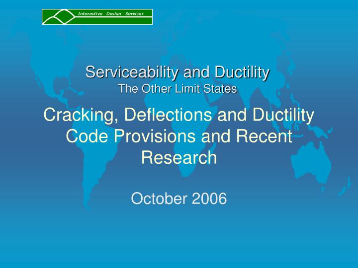 cracking deflections and ductility code provisions and recent research