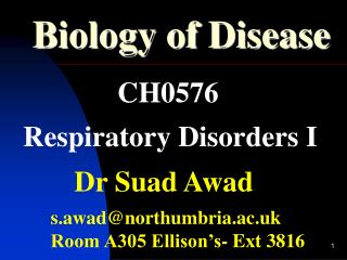 Biology of Disease