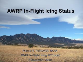 AWRP In-Flight Icing Status