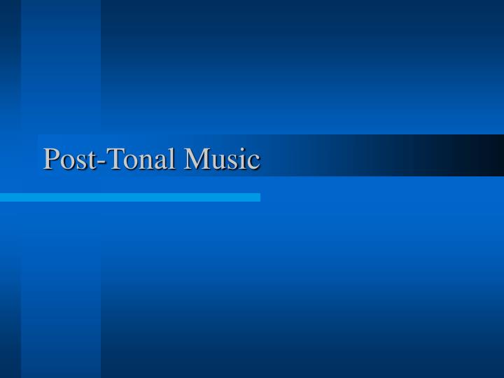 post tonal music