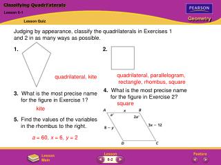 Classifying Quadrilaterals