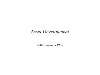 Asset Development
