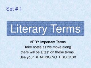 literary terms