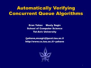 Automatically Verifying Concurrent Queue Algorithms