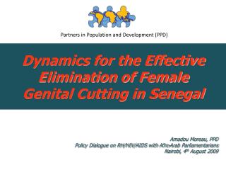 Dynamics for the Effective Elimination of Female Genital Cutting in Senegal