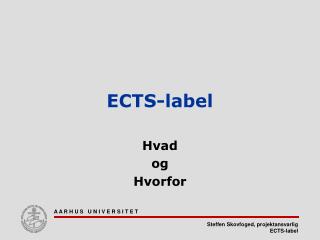 ects label