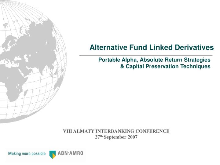 alternative fund linked derivatives