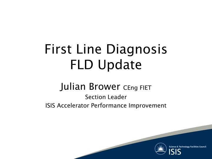 first line diagnosis fld update