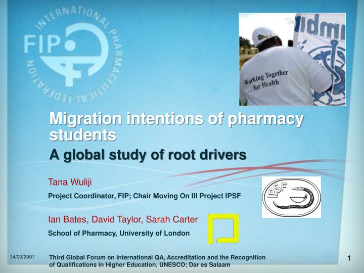 migration intentions of pharmacy students