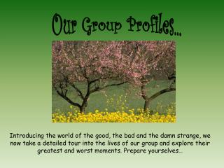 Our Group Profiles...