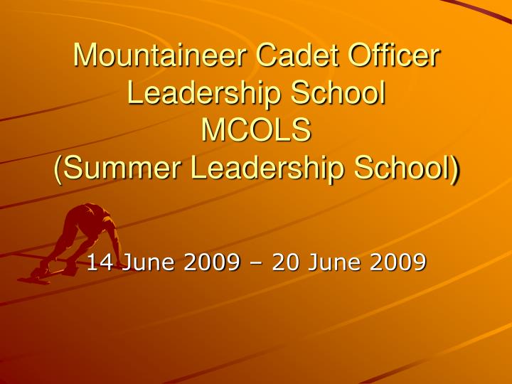 mountaineer cadet officer leadership school mcols summer leadership school