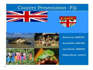 Country Presentation -Fiji