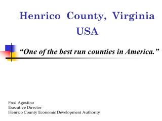 Henrico County, Virginia USA