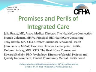 Promises and Perils of Integrated Care