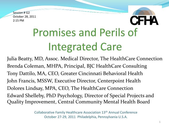 promises and perils of integrated care