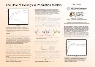 The R o le of Ceilings in Population Models