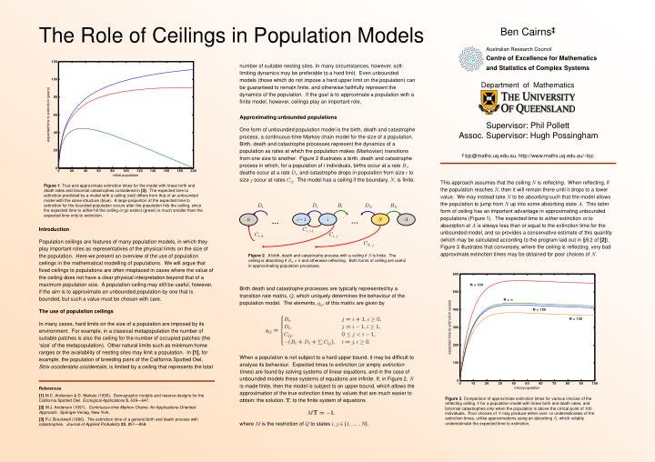 the r o le of ceilings in population models