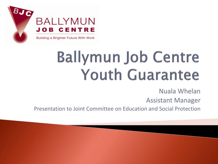 ballymun job centre youth guarantee