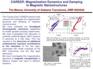 CAREER: Magnetization Dynamics and Damping