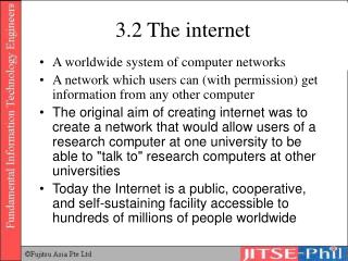 3.2 The internet