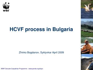 HCVF process in Bulgaria Zhivko Bogdanov, Syktyvkar April 2009