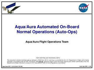 Aqua/Aura Automated On-Board Normal Operations (Auto-Ops)