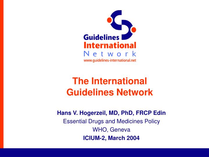 the international guidelines network