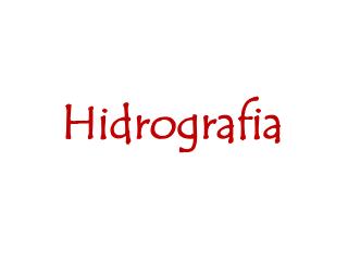 hidrografia