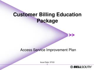 Customer Billing Education Package