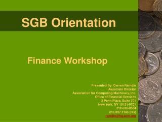 SGB Orientation
