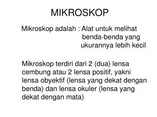 mikroskop