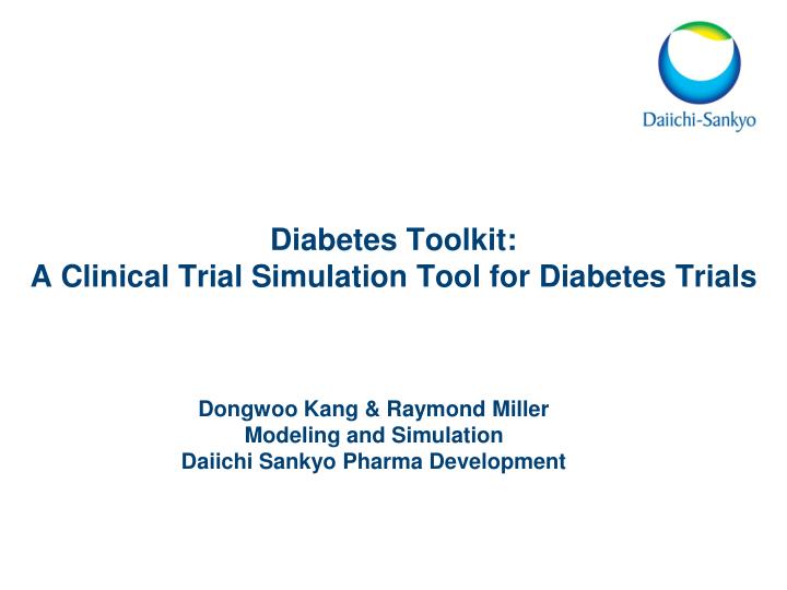 diabetes toolkit a clinical trial simulation tool for diabetes trials