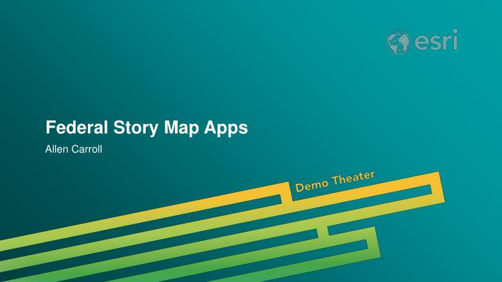 federal story map apps