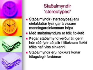 sta almyndir stereotypes