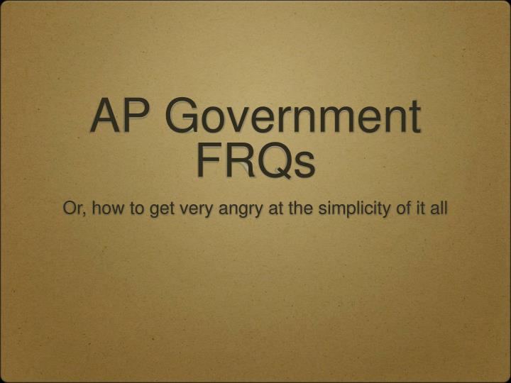 ap government frqs