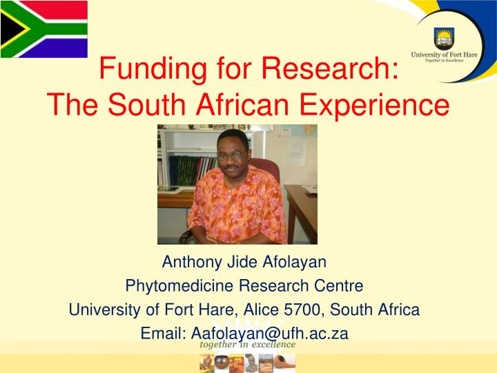 funding for research the south african experience