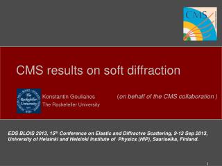 CMS results on soft diffraction