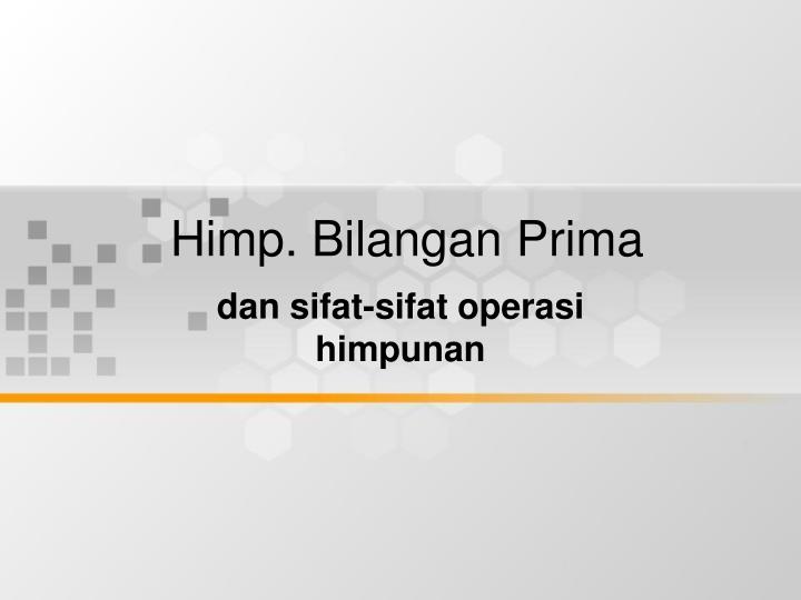 himp bilangan prima